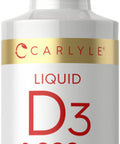 Carlyle Liquid Vitamin D3 | 2000 Iu | 2 Oz | Vegetarian, Non-Gmo, And Gluten Free Formula | 50Mcg | Vitamin D Liquid Drops