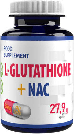 Hepatica L-Glutathione + Nac (N Acetyl Cysteine) 255Mg 90 Vegan Capsules, 3Rd Party Lab Tested, High Strength Supplement, Gluten And Gmo