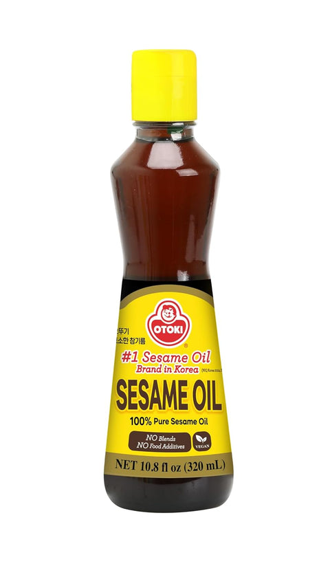 OTOKI 100% Pure Roasted Sesame Oil 320ml (10.82 fl oz) ÃƒÂ¢Ã¢â€šÂ¬Ã¢â‚¬Å“ Authentic Korean Toasted Sesame Seed Oil, Rich Nutty Flavor for Bibimbap, Vegetables & Soups