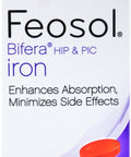 Feosol Bifera HIP and PIC Iron Supplement Complete 30 Caplets Pack of 3
