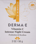 DERMA E Vitamin C Intense Night Cream Brightening and Hydrating Facial Skin Renewing Cream Anti-Aging Overnight Facial Moisturizer 2 oz