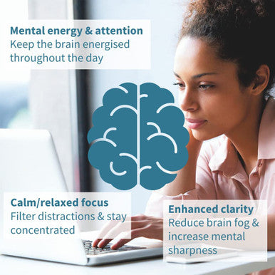 Focus Nootropic Brain Booster with 200mg Caffeine 200mg L Theanine Taurine L Tyrosine B Vitamins Energy and Focus Supplement Concentration Fast Acting and Non Jittery 60 Capsules