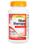 Rite Aid Fiber Therapy, Psyllium Husk Fiber Capsules, 0.52g - 320 Count | Constipation Relief | 100% Psyllium Husk Fiber | Helps Restore Regularity | Promotes Heart & Digestive Health