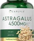 Carlyle Astragalus Root Capsules 4500mg 150 Count Vegetarian Non GMO Gluten Supplement