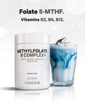 Codeage Methylfolate B Complex Supplements - 5 MTHF, Methylcobalamin 1000mcg Methylated Vitamin B12, Riboflavin, , Vitamins B6, Methylation Cycle MTHFR - 2 Months - 120 Capsules