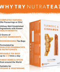 Nutra Tea - Turmeric & Cinnamon Tea - 20 Tea Bags - Herbal Tea