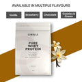 OMNIA Pure Protein Whey Powder Nutrition Low Carbs and Low Sugar Muscle Building Powder Over 22G Protein Per Serving 33 Servings - 1 KG - Vanilla