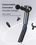Renpho Massage Gun Deep Tissue, Fsa Hsa Eligible, Valentine Gifts, Back Massager For Pain Relief With Long Extension Handle,Percussion Handheld Mini Muscle Massagers Cordless For Athletes Neck,Reach