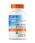 Doctor's Best Fully Active B Complex Non GMO Gluten Free Vegan Soy Free Supports Energy Production 30 Veggie Caps