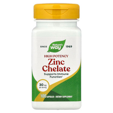 Nature'S Way Zinc Chelate 30mg 100 Count