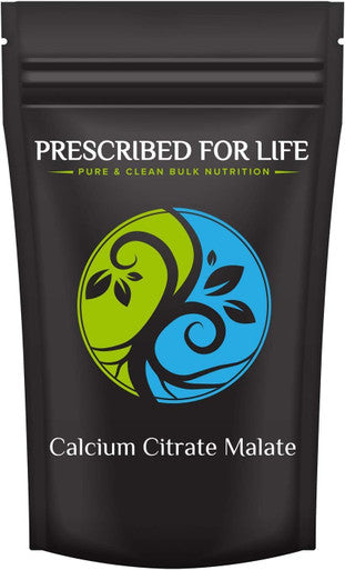 Prescribed For Life Calcium Citrate Malate | Pure Vegan Calcium Powder For Bone Health & Cardiovascular Support | Easy Absorption Formula | Non Gmo | Filler & Additive Free (12 Oz / 340 G)