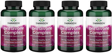 Swanson Ipriflavone Complex with Ostivone 120 Tabs (4 Pack)