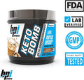 BPI Sports Keto Bomb - Supports Energy, Hydration, and Fat Loss - MCT and Electrolytes - Sugar-Free with Calcium - Caramel Macchiato, 18 Servings