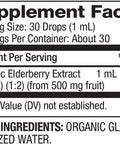 BareOrganics Elderberry Liquid Drops, Herbal Supplement, 1 Ounce