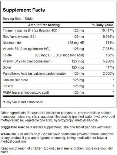 Swanson Vitamin B-125 Complex 100 Tabs
