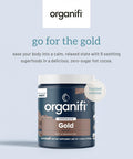 Organifi - Gold Chocolate - Superfood Supplement Powder - 20 Day Supply - Supports Restful Sleep, Immune Health And Recovery - Cocoa, Organic Turmeric And Reishi Mushroom Infused Golden Milk Drink Mix