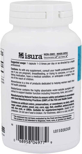 Natural Factors Womensense BladderSense 90 Vegetarian Capsules