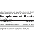 Country Life Vitamin B12 Supports Energy & Red Blood Cell Production 1000Mcg 60 Tablets Certified Gluten Free Certified Vegan Certified Halal