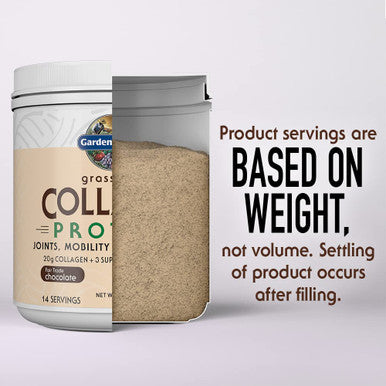 Garden of Life Grass Fed Collagen Protein Powder - Chocolate 14 Servings Collagen Powder For Joints Mobility Muscle Repair Collagen Peptides Super Seeds Coconut Mcts Keto Collagen Supplements