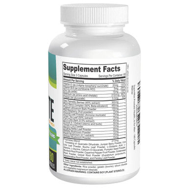 Elevate Recovery Supplements 2-Month Prostate Health Support Supplement With 33 Active Ingredients - Prostate Supplements For Men - Prostate Pills - 180 Capsules