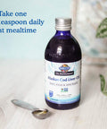 Garden of Life Dr. Formulated Alaskan Cod Liver Oil - Lemon Flavor 80 Servings - 1000 Mg Omega 3S (Epa Dha & Dpa) + Vitamins A & D Non-Gmo Sustainably Sourced & Line-Caught 400Ml (13.52 Fl Oz)