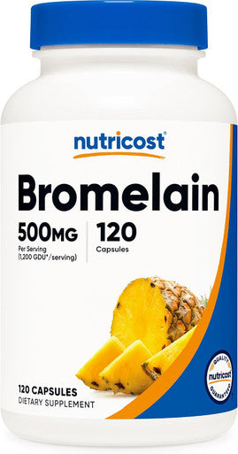 Nutricost Bromelain 500mg 120 Vegetarian Capsules