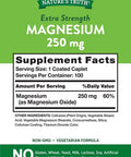 Nature's Truth Magnesium 250 mg 100 Tablets