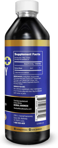 Herbal Goodness Energy And Vitality 12Oz - Herbal Blend - Energy Boost, Vitality Support, Muscle Support, Productivity - Energy Supplement For Men And Women