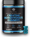 Creatine Monohydrate Gummies With Magnesium Glycinate, L-Arginine, Bcaa, Zinc & Beta-Alanine- Creatine Monohydrate Preworkout Gummies Glycinate Creatine Monohydrate Gummies For Men & Women