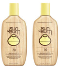 Sun Bum Original SPF 70 Sunscreen Lotion | Vegan and Reef Friendly (Octinoxate & Oxybenzone Free) Broad Spectrum Moisturizing UVA/UVB Sunscreen with Vitamin E | 8 oz (Pack of 2)