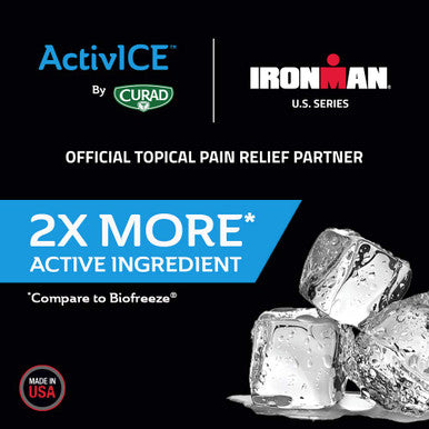 Curad Ironman ActivICE Topical Cooling Gel Pain Relief for Arthritis Joint Muscle Back & Body Aches & Pain 4-oz (1 Count)