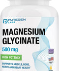 Magnesium Glycinate 500Mg [High Potency] 120 Veggie Caps, Chelated For Superior Absorption, Non-Gmo, No Gluten And Dairy, Supports Muscle, Joint, And Heart Health