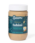 Soom Foods Premium Tahini 16oz (1 Pack) Roasted & Ground Sesame Seed Paste Creamy Tahini for Dubai Chocolate Hummus Sauces Vegan NutFree GlutenFree Kosher Keto Paleo Whole30