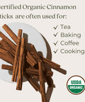 Starwest Organic Cinnamon Sticks 1 Lb 2 3/4" Length | For Baking Cooking & Beverages | Non-Gmo her