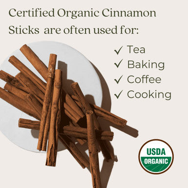 Starwest Organic Cinnamon Sticks 1 Lb 2 3/4" Length | For Baking Cooking & Beverages | Non-Gmo her