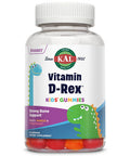 KAL Vitamin D-Rex Kids Gummies | Healthy Immune, Heart, Bone & Oral Support | Vegetarian, Gluten | 60 Ct