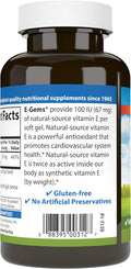 Carlson EGems 100 IU Heart Health and Optimal Wellness Antioxidant 250 soft gels