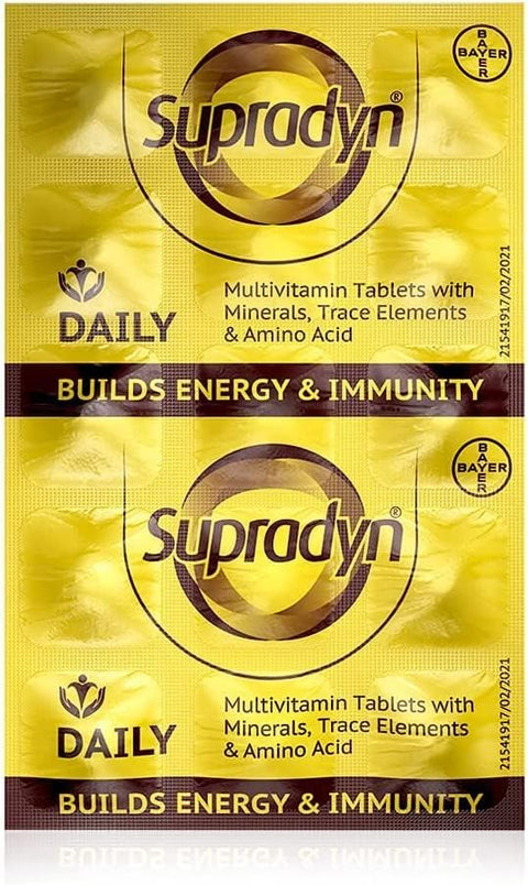 ZANGO Supradyn Daily Multivitamin Tablets with Zinc (15 Strips) Brown 225 Count