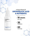 Supersmart Orthosilicic Acid Form of Silicon Found in Seawater Bone Joint Supplement Minerals for Healthy Skin Hair Nails NonGMO Gluten Free 30 ml