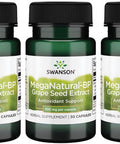 Swanson Meganatural-Bp Grape Seed Extract 300 Milligrams 30 Capsules (3 Pack)