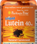 Lutein 40 Mg with Zeaxanthin Helps Support Eye Health* Bean 60 Ct by Puritan's Pride