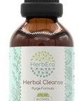 Herb Era Herbal Cleanse B60 Usda Organic Alcohol-Free Tincture | Detox And Cleanse Formula Extract Supplement | Organic Wormwood Herb Black Walnut Hull Cloves Flower Buds | Purge Extract (2 Fl Oz)