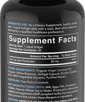 Zinc Picolinate 50mg with Organic Coconut Oil Highly Absorbable Zinc Supplement for Healthy Immune Function NonGMO Verified Gluten Soy 60 Liquid Soft gels