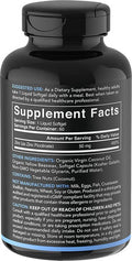 Zinc Picolinate 50mg with Organic Coconut Oil Highly Absorbable Zinc Supplement for Healthy Immune Function NonGMO Verified Gluten Soy 60 Liquid Soft gels