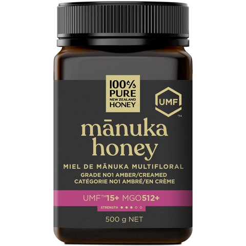 Manuka Honey UMF 15+ (MGO 512+) 100% Pure New Zealand - Certified, Raw 8.8 Ounce (250g) (Pack of 1)