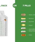 Healthycell Vegan Daily Multivitamin Liquid Supplement With Iron And Omega-3 25+ Essential Vitamins Minerals & Nutrients For Brain & Heart Health Immune Support & Energy - 30 Gel Packs