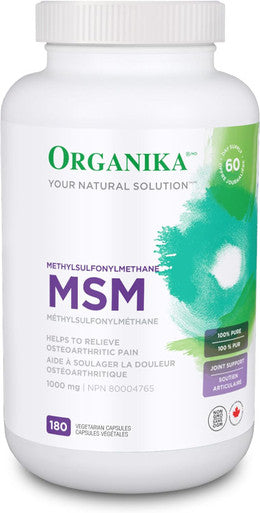 Organika Msm- Joint And Inflammation Support- 180Caps
