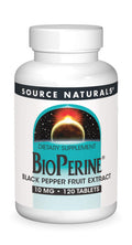 Source s BioPerine, Black Extract, 10mg, Promotes Nutrient Absorption - 120 Tablets