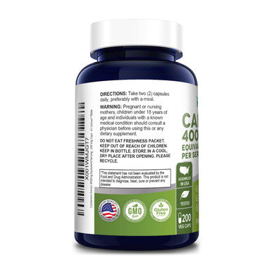 NusaPure Extract 4000mg 200 Vegetarian Capsules (Non-GMO & )
