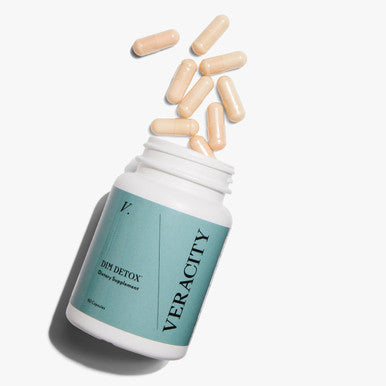 Veracity Dim Detox Supplement, Estrogen + Progesterone Supplements, Women Hormone Balance, Gluten Supplements For Skin Care, Metabolism, Immune Health, Clear Skin, Bloating, Antioxidant, 60 Caps